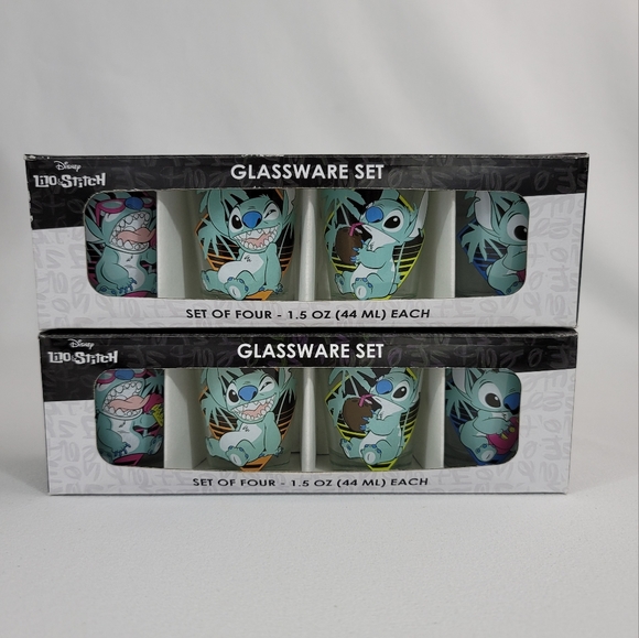 (2) Disney Lilo And Stitch 4-Piece Shot Glass Set - Picture 1 of 10